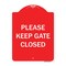 Signmission Please Keep Gate Closedplease Keep Gate Closed Heavy-Gauge Aluminum Sign, 24" x 18", RW-1824-9789 A-DES-RW-1824-9789 - alternate 1